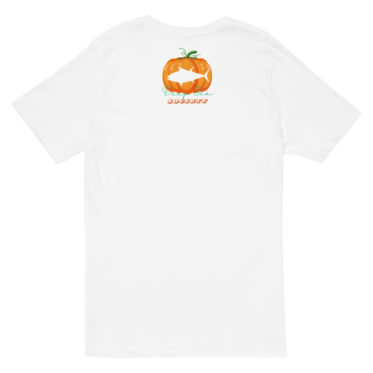 Deep Sea Society Fish-O-Ween / Jack-O-Lanter uni-sex V-Neck T-Shirt