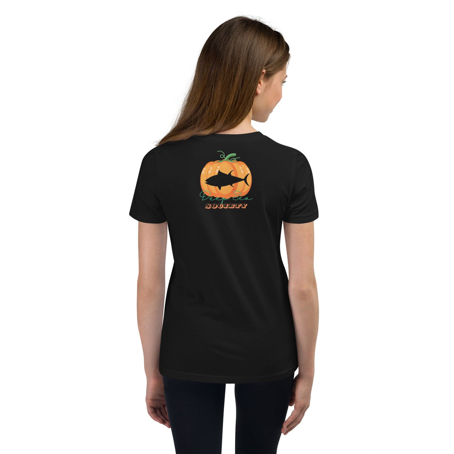 Deep Sea Society Fish-O-Ween / Jack-O-Lantern Youth Short Sleeve T-Shirt