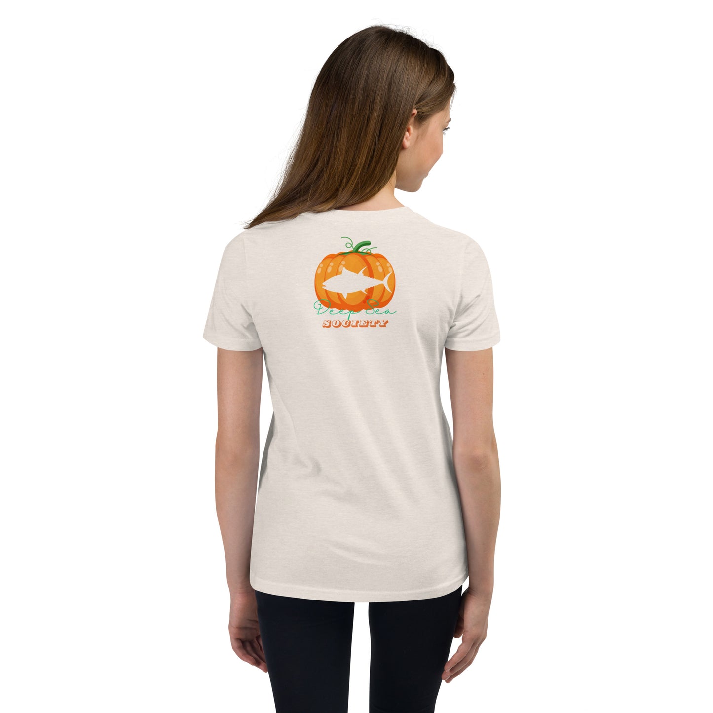 Deep Sea Society Fish-O-Ween / Jack-O-Lantern Youth Short Sleeve T-Shirt