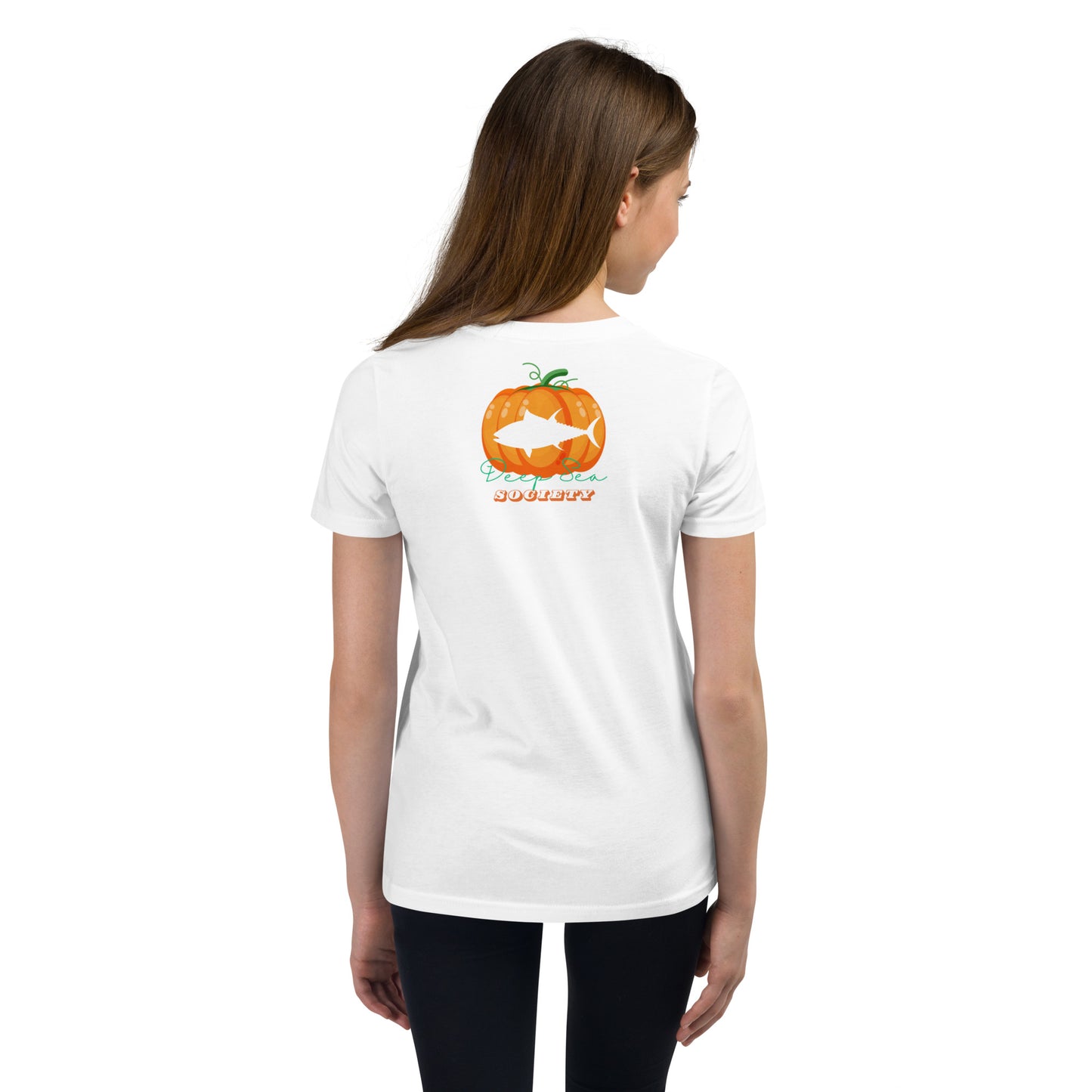 Deep Sea Society Fish-O-Ween / Jack-O-Lantern Youth Short Sleeve T-Shirt